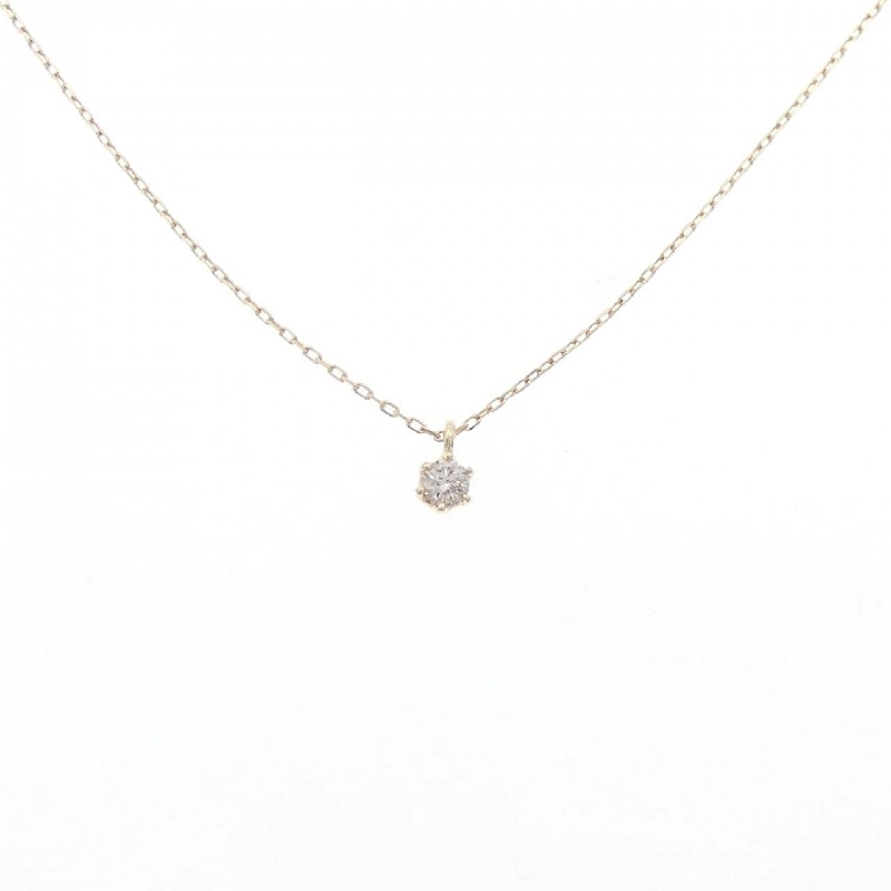 K10YG Solitaire Dây chuyền kim cương - Hàng hiệu Chính hãng 857552