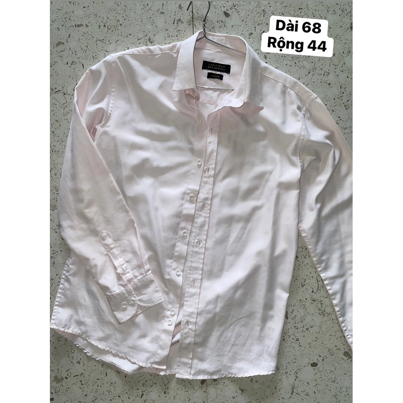 Áo sơ mi nam dài tay màu Hồng nhạt 493895