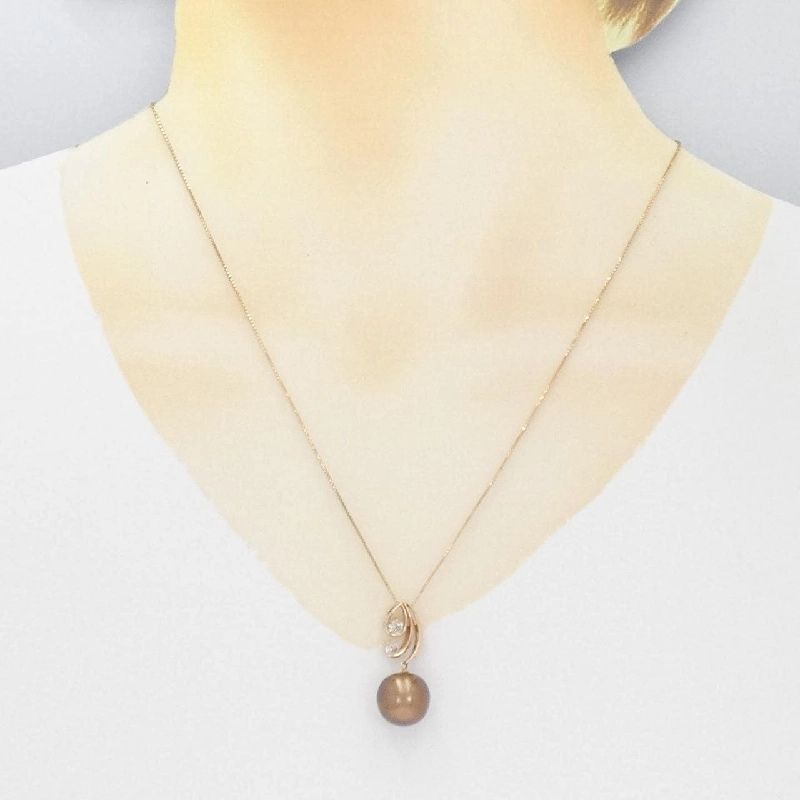 K18PG 2WAY Ngọc trai đen 11.8mm - Hàng hiệu Chính hãng 858115