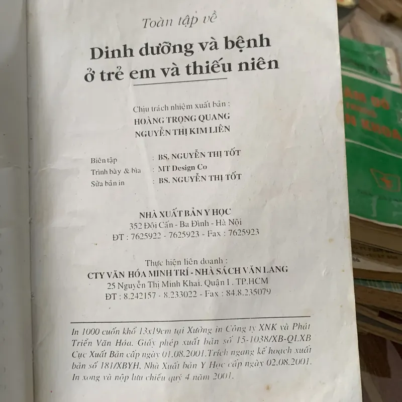 Toàn tập về DINH DƯỠNG & BỆNH TRẺ EM & THIẾU NIÊN, Tiến sĩ LEAK KAMINSKY, FRANK OBERKLAID 622470