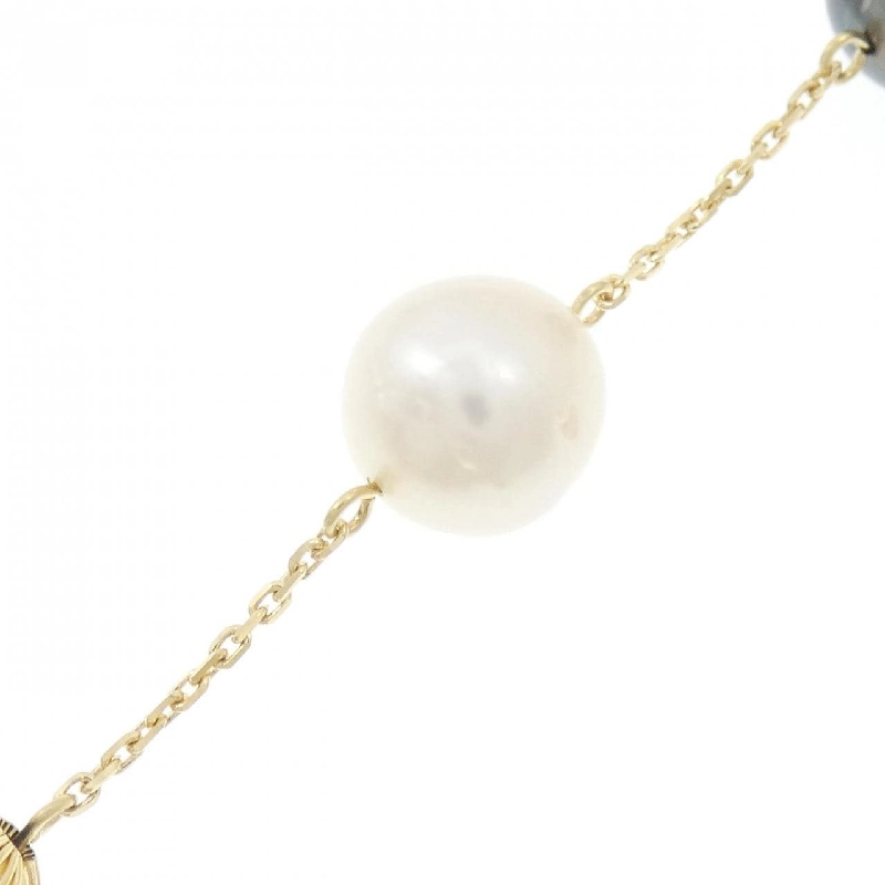 K18YG Ngọc trai đen dây chuyền - Hàng hiệu Authentic 847397