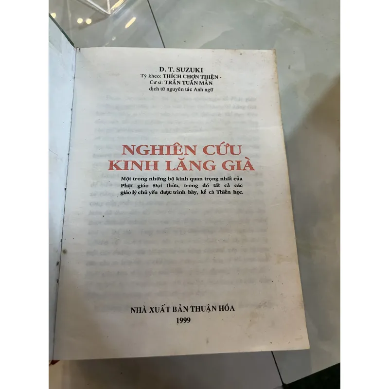 NGHIÊN CỨU KINH LĂNG GIÀ ( BÌA CỨNG ) - D. T. SUZUKI ( TRẦN TUẤN MẪN dịch ) 1042683