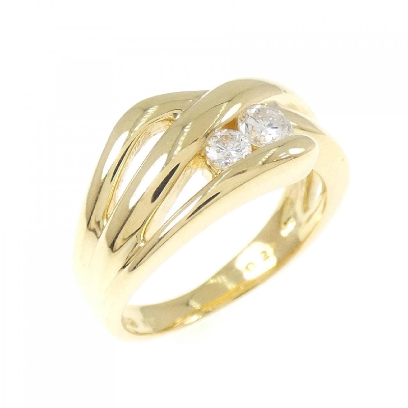 Nhẫn kim cương K18YG 0.22CT 670482