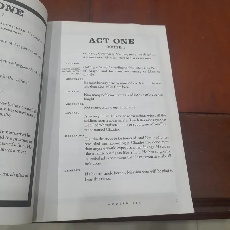No fear Shakespeare - MUCH ADO ABOUT NOTHING (Shakespeare side - by - side Plain English) 683539