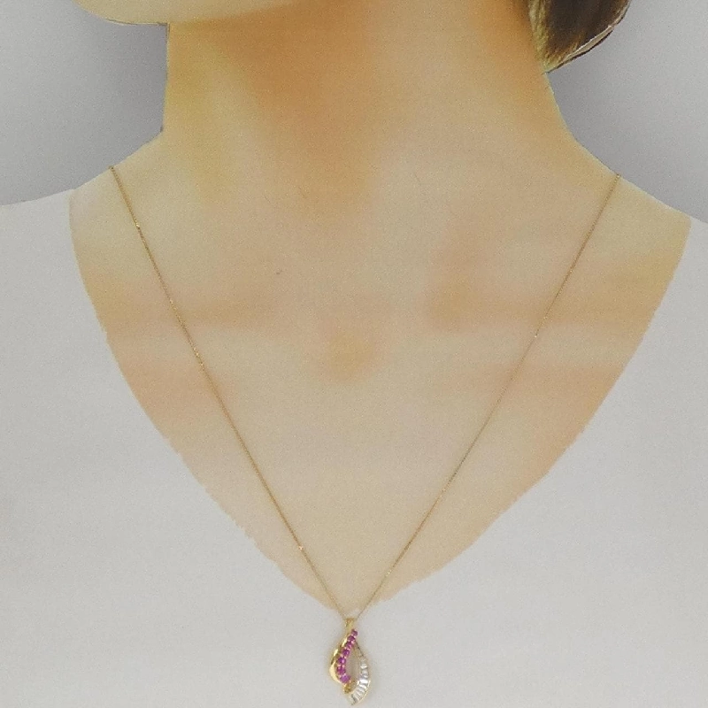 K18YG Dây chuyền ruby 0.29CT - Hàng hiệu Authentic 849858
