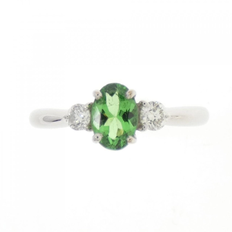 Nhẫn Garnet Xanh K18WG 0.451CT 673450