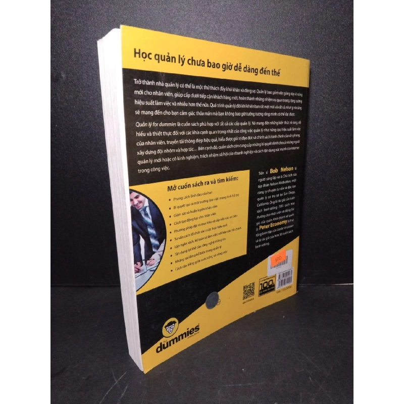 Quản lý for dummies a wiley brand mới 90% ố bẩn nhẹ, lỗi trang cuối, có mộc nhà phát hành 2018 HCM2103 QUẢN TRỊ 924108