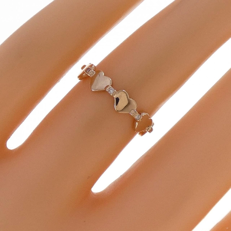 Nhẫn kim cương hình trái tim K18PG 0.02CT - Hàng hiệu Authentic 850215