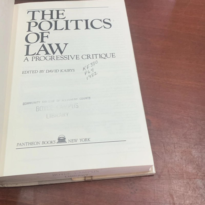 The politics of law  309537