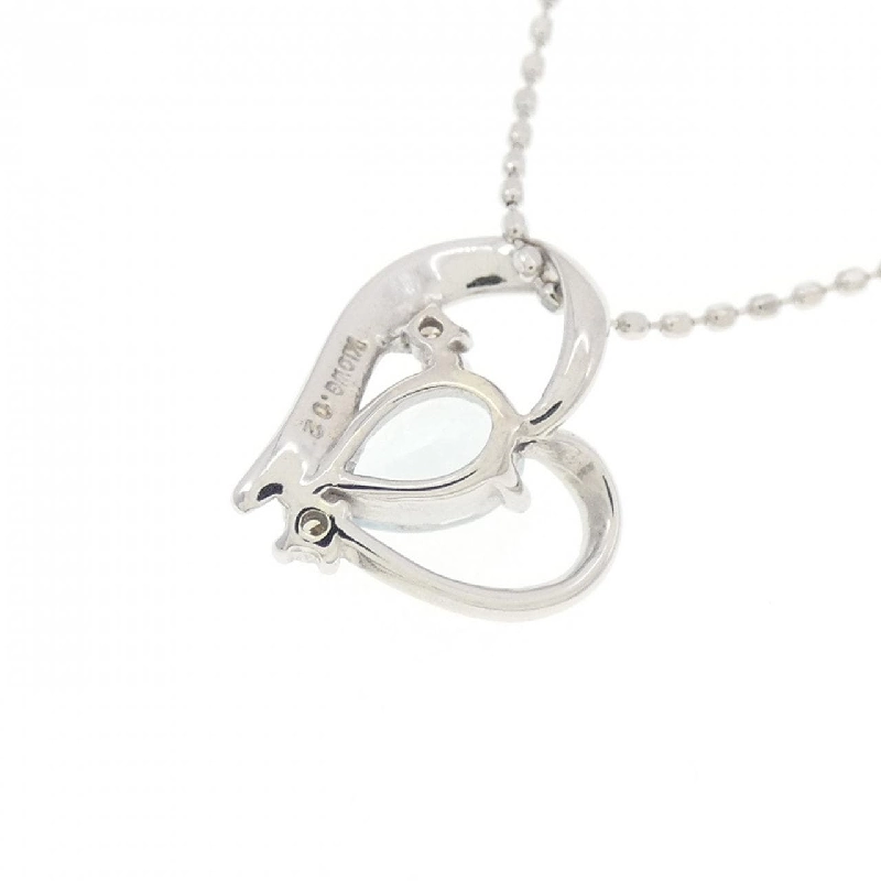 K10WG Dây chuyền hình trái tim Aquamarine - Hàng hiệu Chính hãng 864177