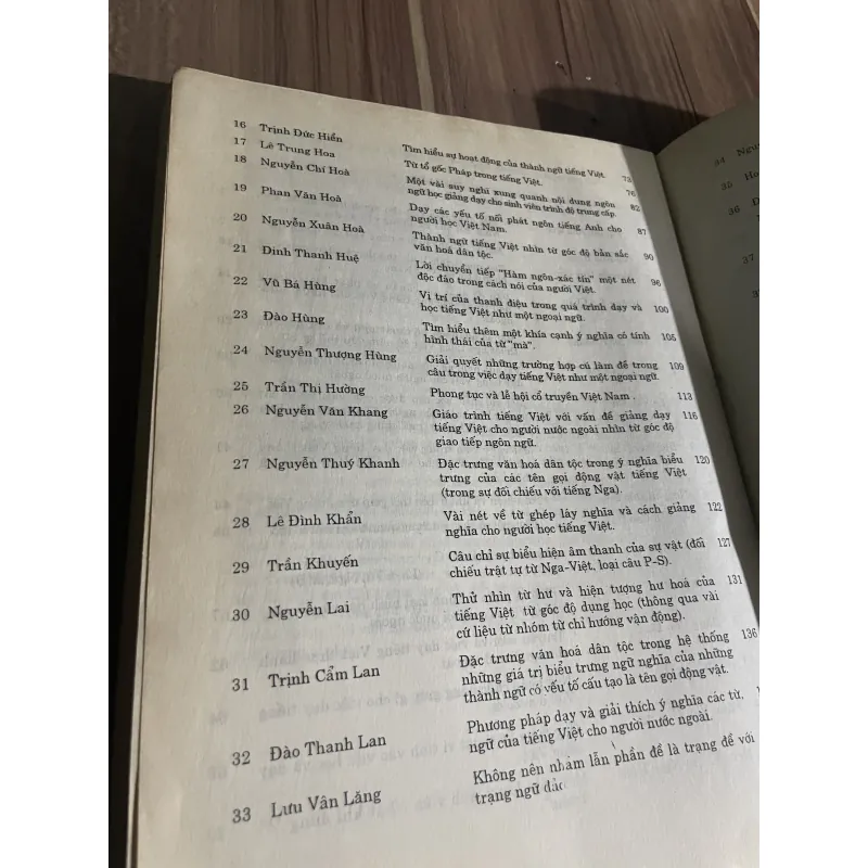 Tiếng Việt và việc dạy tiếng Việt cho người nước ngoài, sách khổ lớn 760186