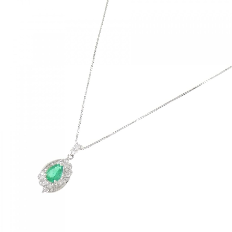 Dây chuyền ngọc lục bảo PT900/PT850 0.45CT - Hàng hiệu Authentic 861843