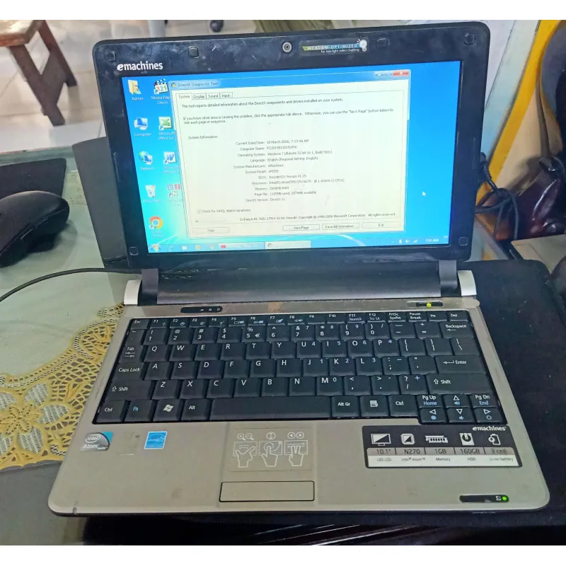 Laptop 10.1 inch ZIN,pin 1h30 phút 957961