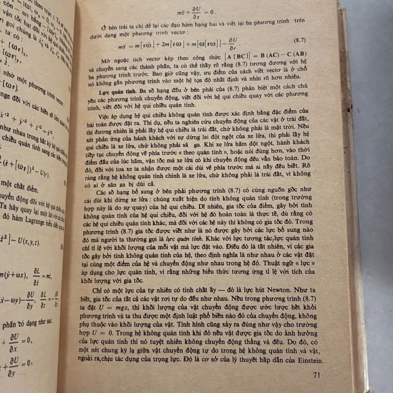 Giáo trình vật lý lý thuyết Tập 1: Các định luật cơ bản - 1980s 800994