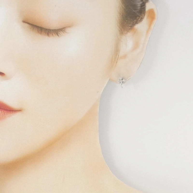 Bông tai kim cương PT900 hình chữ thập 0.20CT - Hàng hiệu Authentic 866853