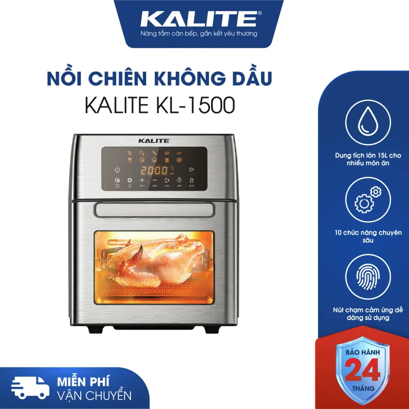 Kalite KL-1500 – Siêu phẩm nồi chiên không dầu 15L, thay thế lò nướng đa năng 588955
