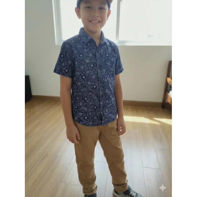 Set quần kaki áo sơmi cho bé tầm 30 ký mặc Tết cực xinh 792992