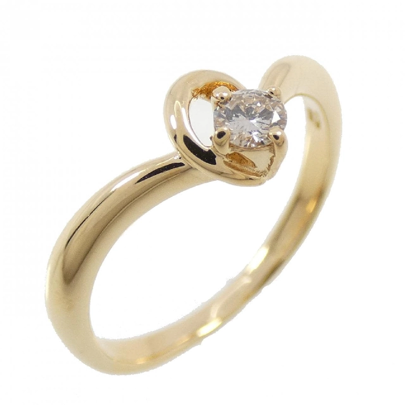 Nhẫn kim cương K18YG 0.10CT 670326