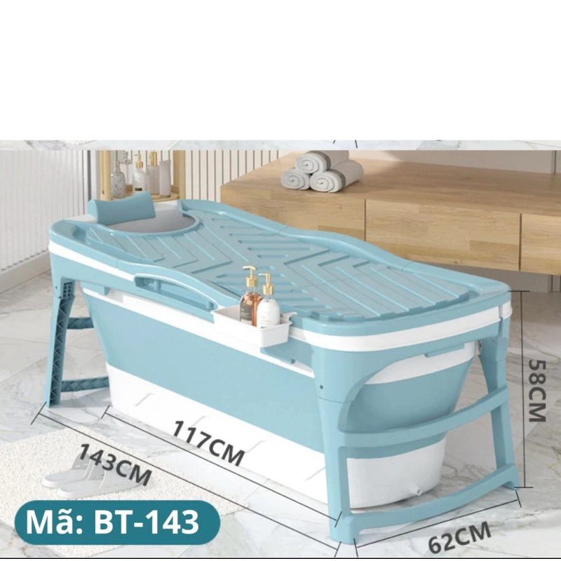 Bồn tắm người lớn, dà 1m2, màu xanh, full phụ kiện, mua từ t6 (đọc phần mô tả chi tiết) 302073