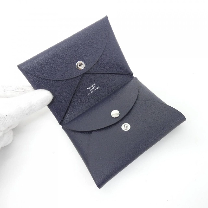 【Sản phẩm chưa sử dụng】Ví tiền Hermes Calvi Duo 085238CK 621579