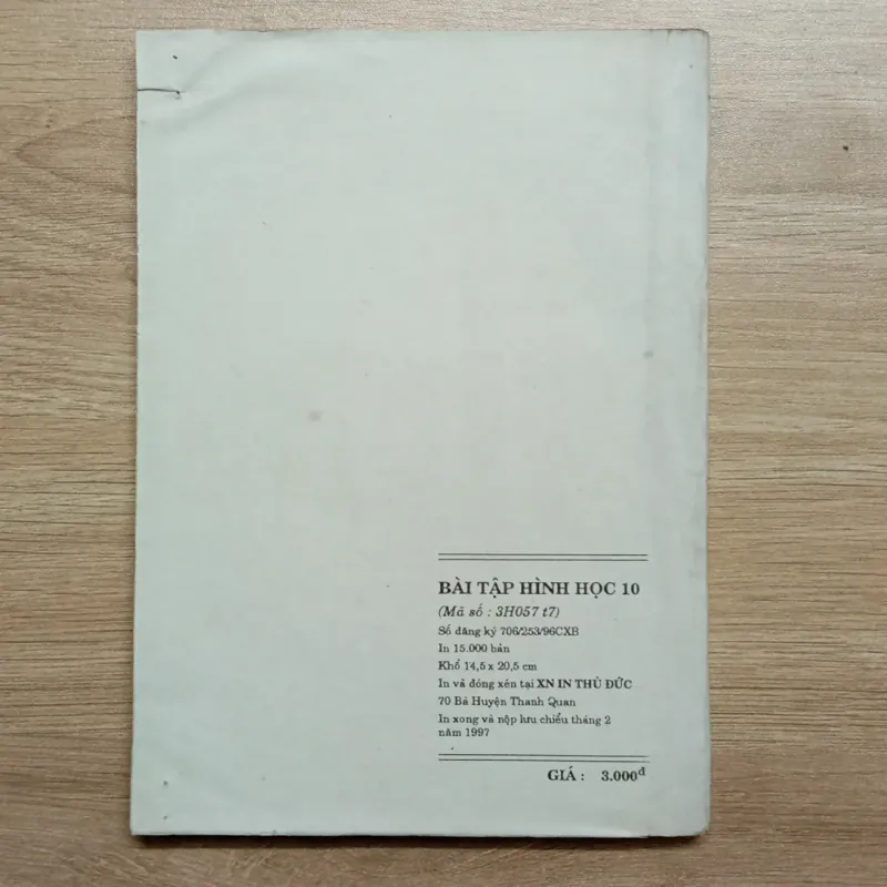 Bài tập Hình Học 10 (XB năm 1997) 925665