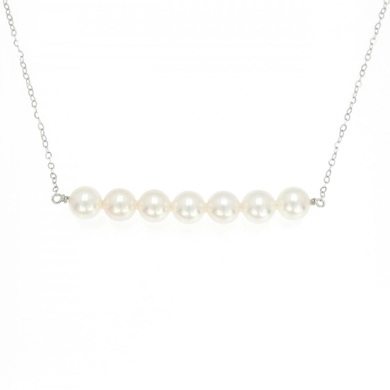 K18WG Ngọc trai Akoya Dây chuyền - Hàng hiệu Chính hãng 850551