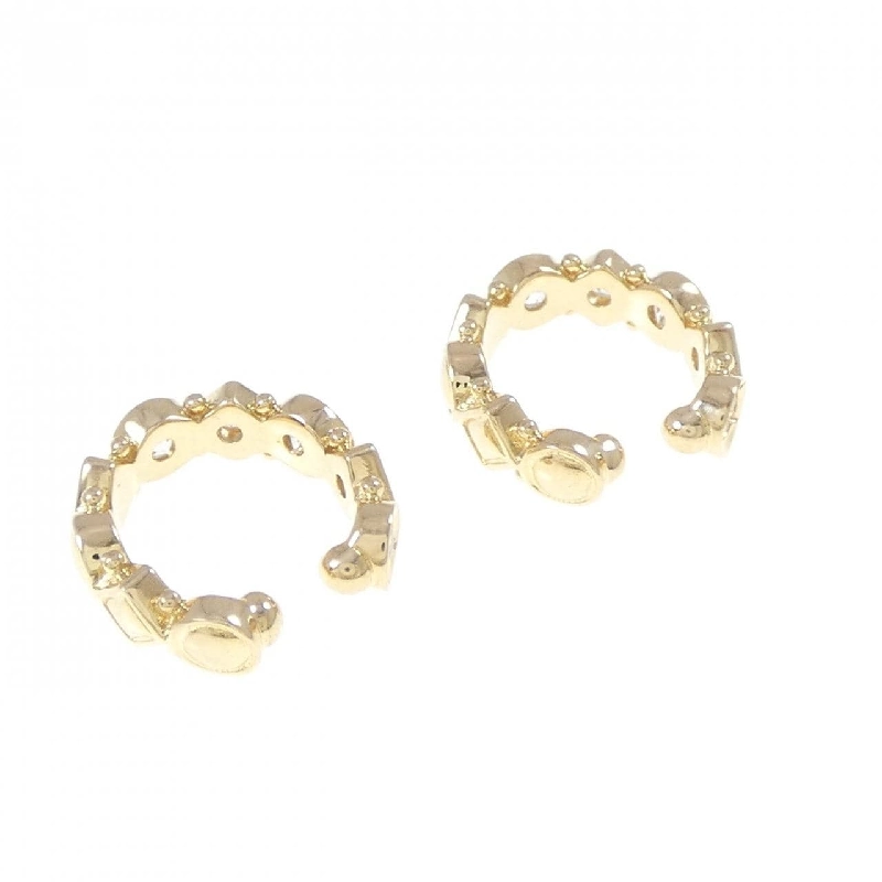 K18YG Bông tai Sapphire Trắng - Hàng hiệu Chính hãng 878173