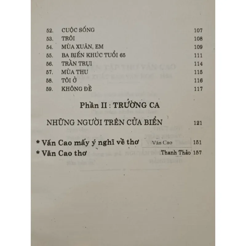 Tuyển tập thơ Văn Cao (NXB Văn học 1994) 777848
