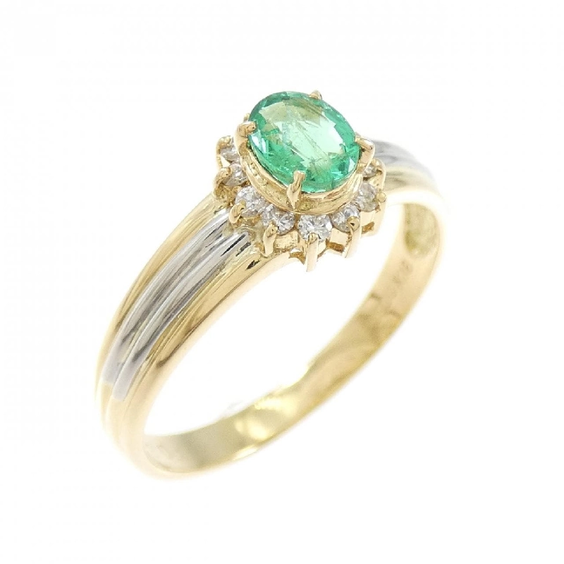 Nhẫn Emerald K18YG/PT900 0.28CT - Hàng hiệu Chính hãng 853342