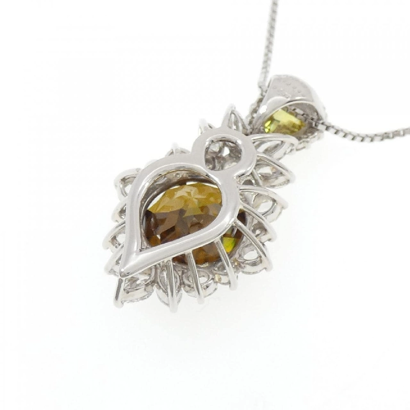 Dây chuyền Sphene PT900/K18YG/PT850 10.58CT - Hàng hiệu Chính hãng 857773