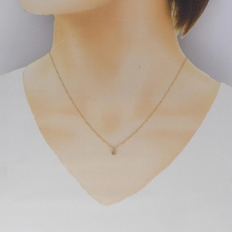 Dây chuyền kim cương K18YG 0.1CT - Hàng hiệu Chính hãng 861171