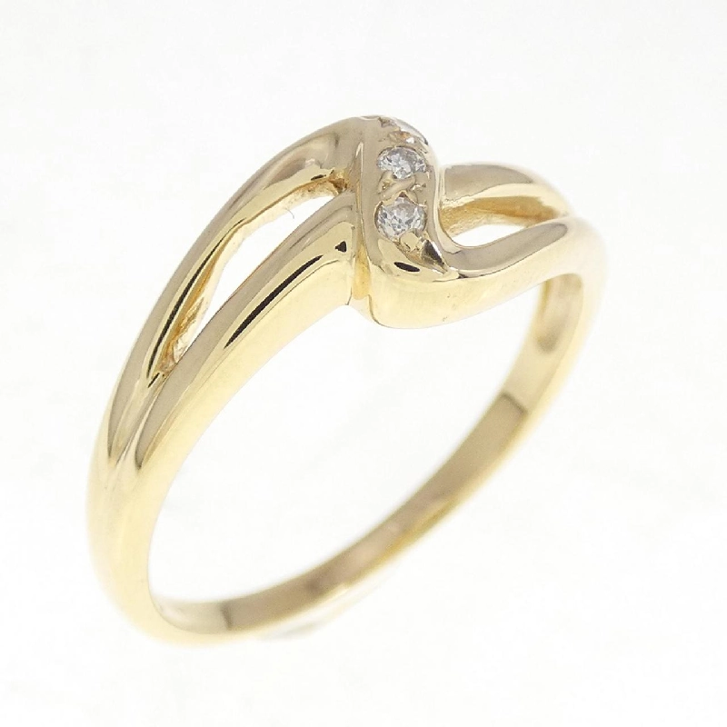 Nhẫn kim cương K18YG 673186