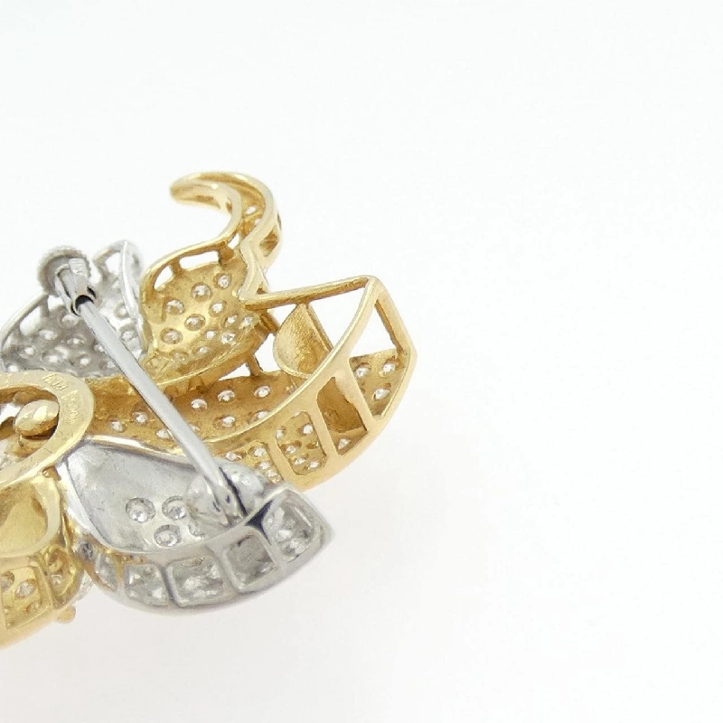 K18YG/PT900 Kim cương Brooch 6.11CT - Hàng hiệu Chính hãng 873444