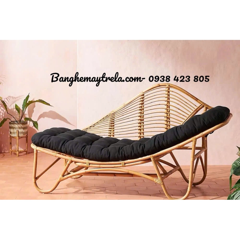 Ghế mây thư giãn dáng dài 462001