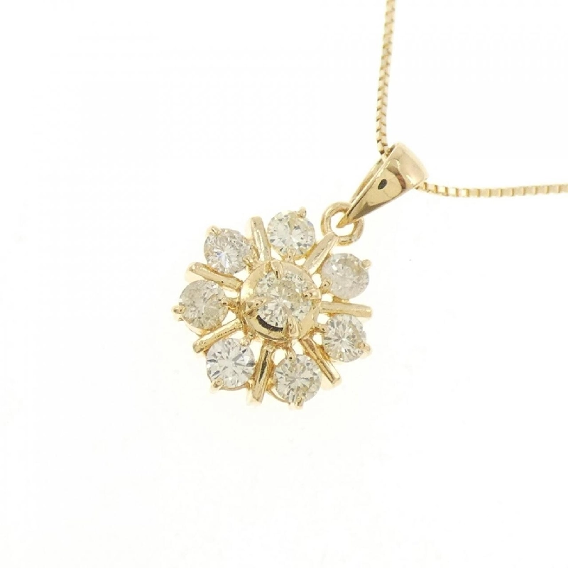 K18YG Hoa Kim Cương Dây Chuyền 0.51CT - Hàng hiệu Chính hãng 858187