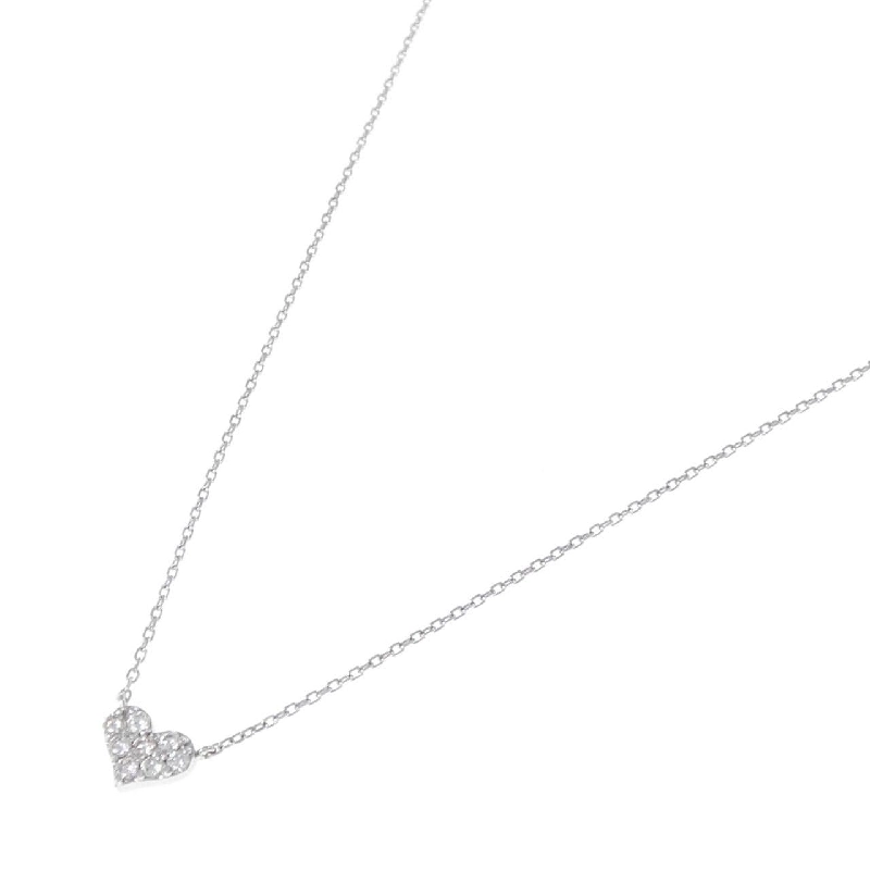 K18WG Dây chuyền kim cương hình trái tim 0.13CT - Hàng hiệu Chính hãng 863679