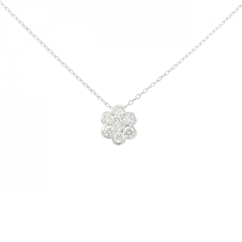 K18WG Hoa Kim Cương Dây Chuyền 0.30CT - Hàng hiệu Chính hãng 863683