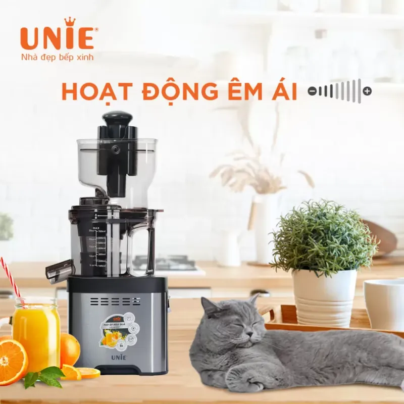 Máy ép chậm UNIE USJAC91S công suất 400W, ống tiếp nguyên liệu 82mm 958060