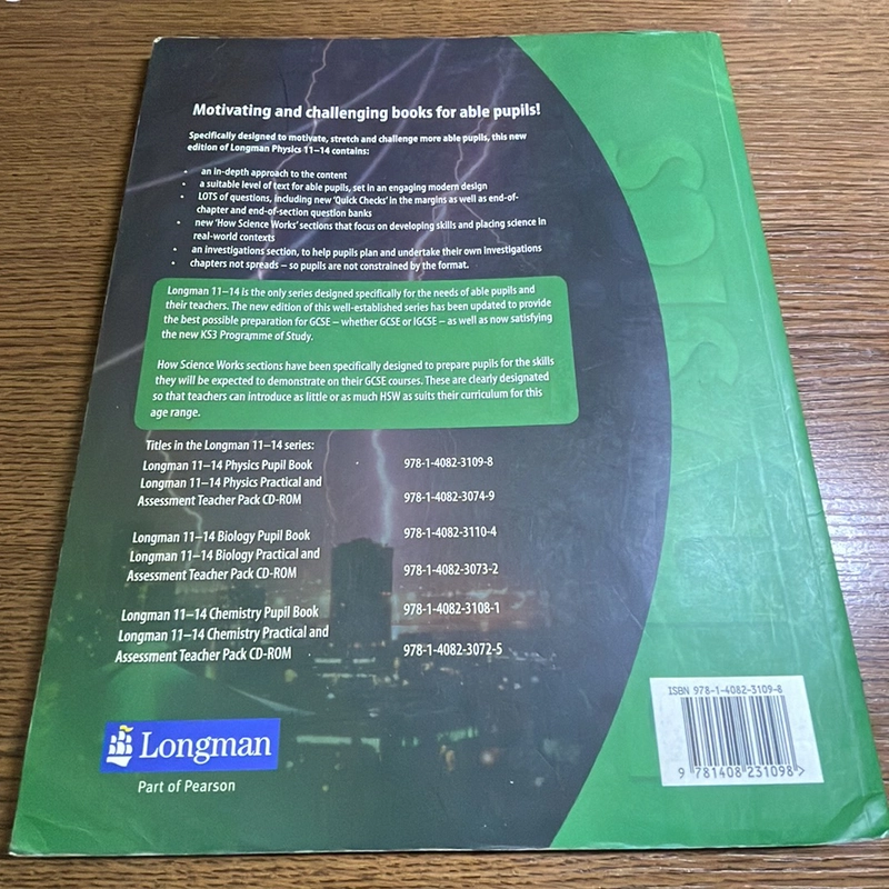 Physics 11-14 Jennifer Clifford …. Longman 378785
