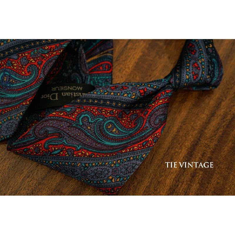 CÀ VẠT CHRISTIAN DIOR MONSIEUR / PAISLEY TIE  7541