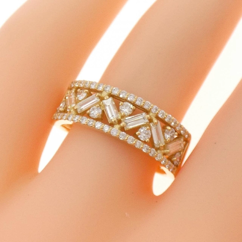 【Sản phẩm mới】Nhẫn kim cương K18YG 0.70CT 670920