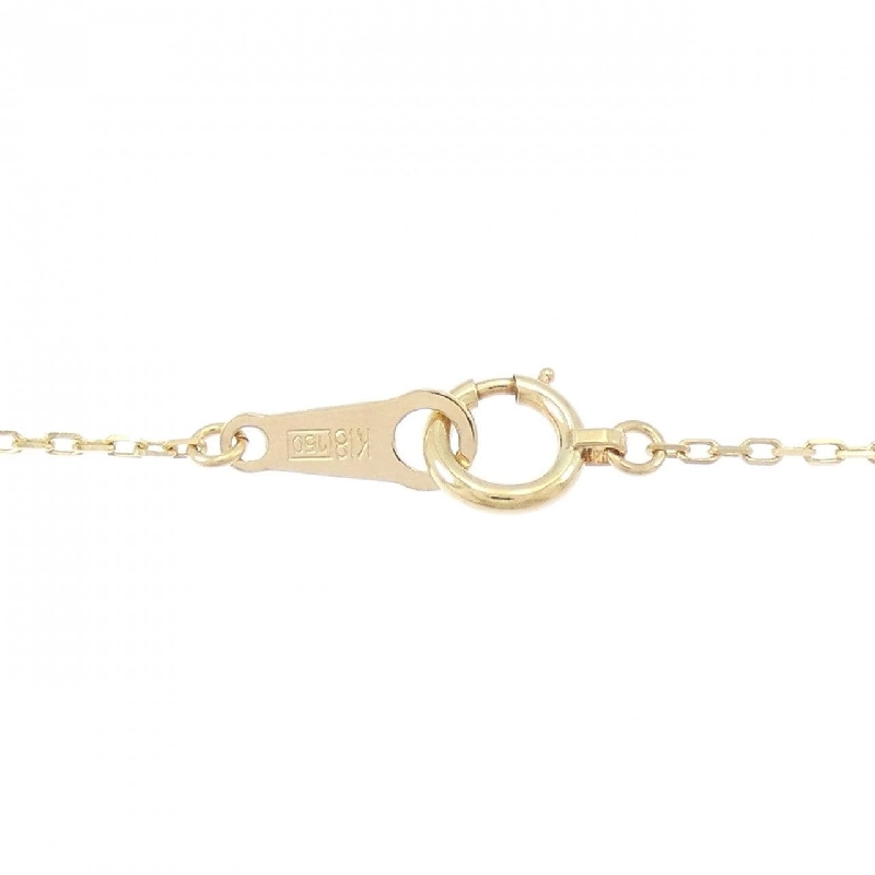 K18YG Solitaire Diamond Necklace - Hàng hiệu Authentic 856024