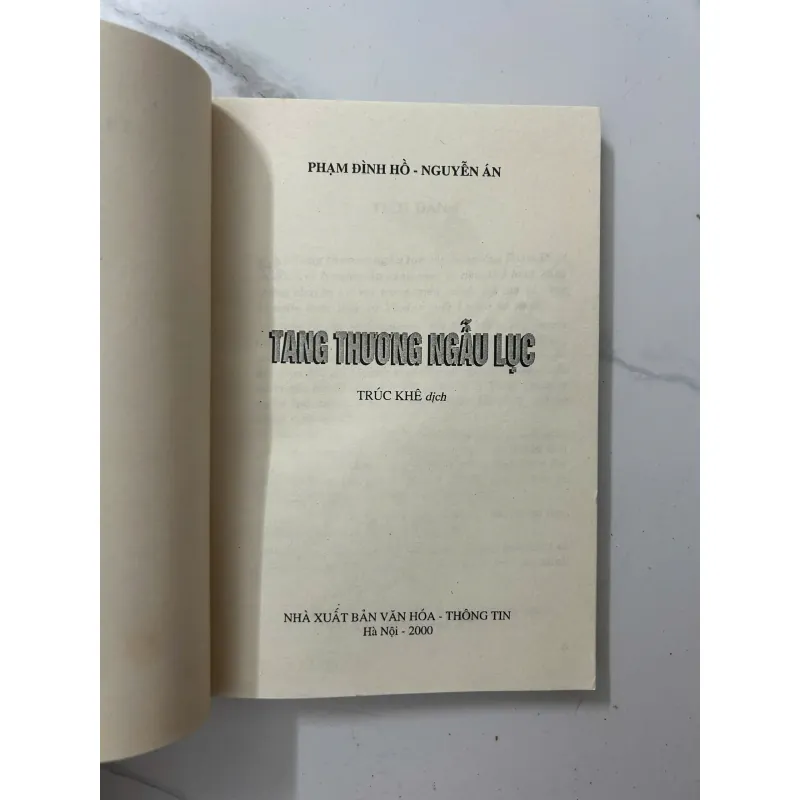 Tang thương ngẫu lục – Phạm Đình Hổ & Nguyễn Án 1023502