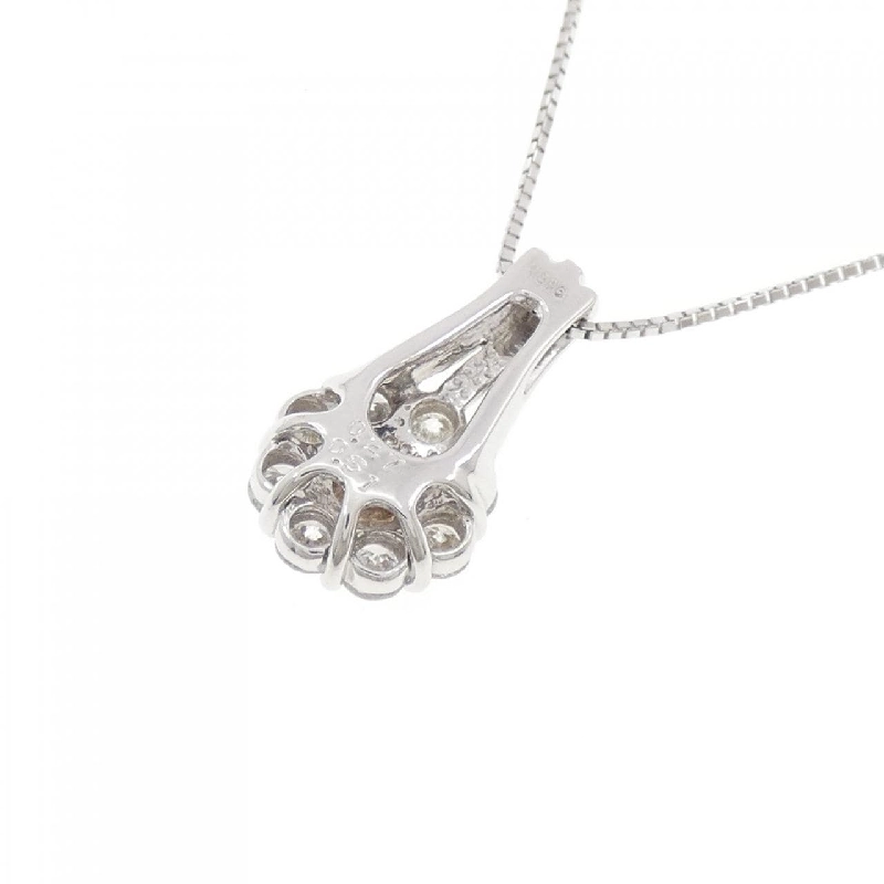 K18WG Hoa Đá Kim Cương Dây Chuyền 0.27CT - Hàng hiệu Chính hãng 859766