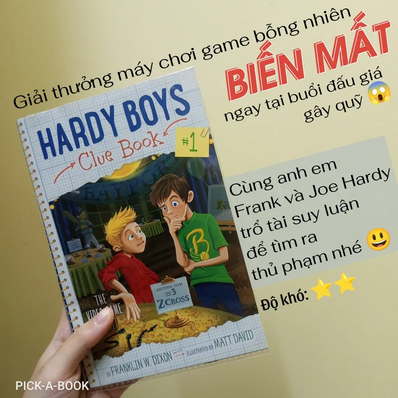 [Ngoại văn] Hardy Boys Clue Book #1 The Video Game Bandit Truyện Tiếng Anh Trinh Thám 589761