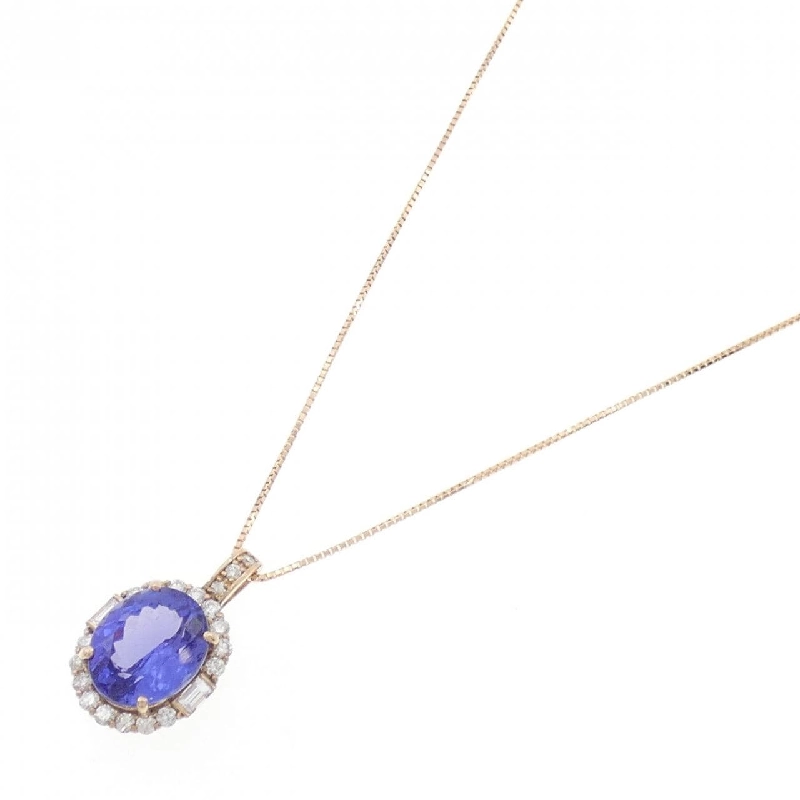 K18PG Tanzanite Necklace 4.86CT - Hàng hiệu Authentic 862242