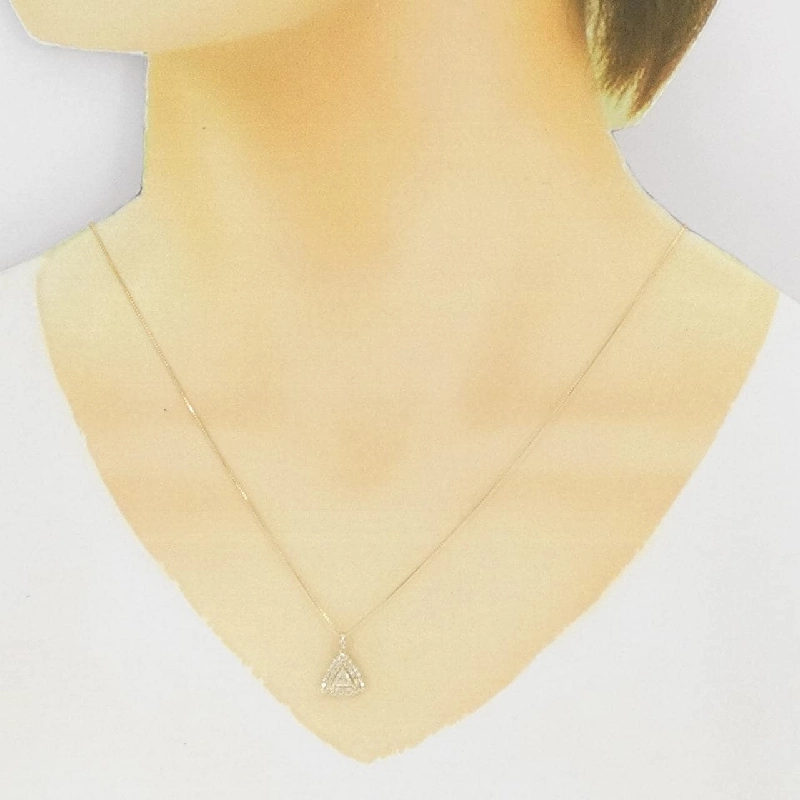 K18YG Dây chuyền kim cương 0.45CT - Hàng hiệu Chính hãng 863717