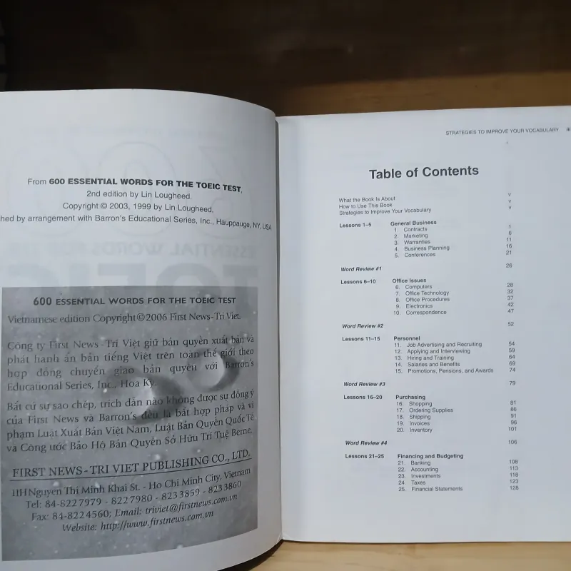 600 Essential Words For The Toeic - Dr. Lin Lougheed 936826