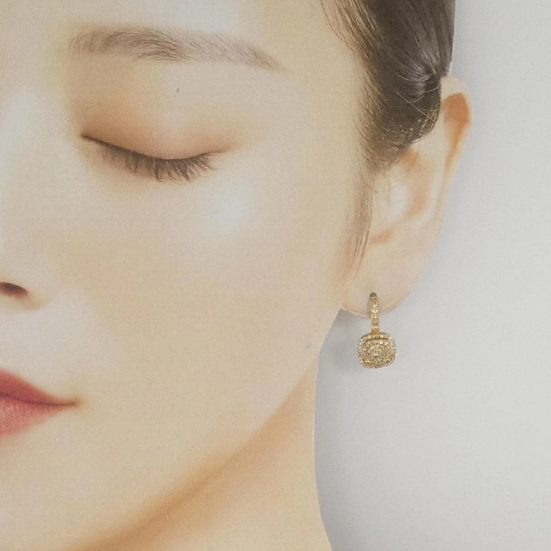 K18YG Bông tai kim cương 0.80CT - Hàng hiệu Chính hãng 864392