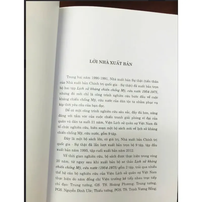 LỊCH SỬ KHÁNG CHIẾN CHỐNG MỸ CỨU NƯỚC 1954 - 1975 (9 TẬP) 759446